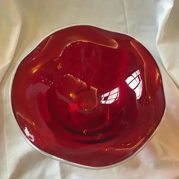 Vintage Red Murano Glass Dish - Picture 2 of 5